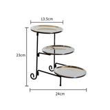 Maxbell 3 Tier Serving Tray Mini Cake Cupcake Stand Detachable for Party Home