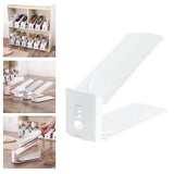 Maxbell Shoes Display Stand Adjustable for Dormitory Living Room Men Leather Shoe White