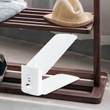 Maxbell Shoes Display Stand Adjustable for Dormitory Living Room Men Leather Shoe White