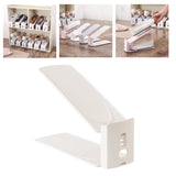 Maxbell Shoes Display Stand Adjustable for Dormitory Living Room Men Leather Shoe Beige
