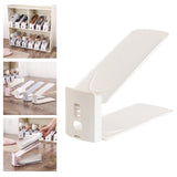 Maxbell Shoes Display Stand Adjustable for Dormitory Living Room Men Leather Shoe Beige