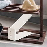 Maxbell Shoes Display Stand Adjustable for Dormitory Living Room Men Leather Shoe Beige