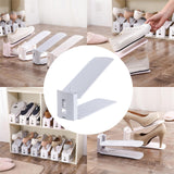 Maxbell Shoes Display Stand Adjustable for Dormitory Living Room Men Leather Shoe Gray
