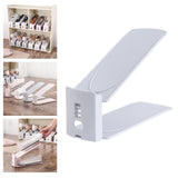 Maxbell Shoes Display Stand Adjustable for Dormitory Living Room Men Leather Shoe Gray