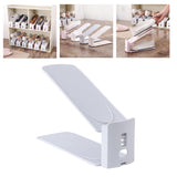 Maxbell Shoes Display Stand Adjustable for Dormitory Living Room Men Leather Shoe Gray