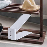 Maxbell Shoes Display Stand Adjustable for Dormitory Living Room Men Leather Shoe Gray