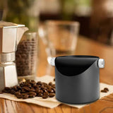 Maxbell Durable Coffee Grounds Box Waste Bin for Cafe Shop Restaurant Black