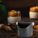 Maxbell Durable Coffee Grounds Box Waste Bin for Cafe Shop Restaurant Black