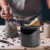 Maxbell Durable Coffee Grounds Box Waste Bin for Cafe Shop Restaurant Black