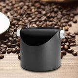 Maxbell Durable Coffee Grounds Box Waste Bin for Cafe Shop Restaurant Black