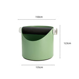 Maxbell Durable Coffee Grounds Box Waste Bin for Cafe Shop Restaurant Green