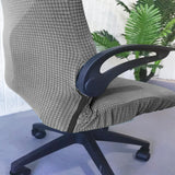 Maxbell Office Chair Cover with Headrest Cover Washable for Dining Room Gaming Chair Silver Gray