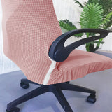 Maxbell Office Chair Cover with Headrest Cover Washable for Dining Room Gaming Chair Pink