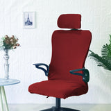 Maxbell Office Chair Cover with Headrest Cover Washable for Dining Room Gaming Chair Red