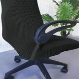 Maxbell Office Chair Cover with Headrest Cover Washable for Dining Room Gaming Chair Black