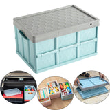 Maxbell Storage Container Clothes Books Folding for Picnic Garden Home blue