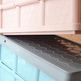 Maxbell Storage Container Clothes Books Folding for Picnic Garden Home blue with wheel