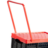 Maxbell Storage Container Clothes Books Folding for Picnic Garden Home black with wheel