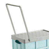 Maxbell Storage Container Clothes Books Folding for Picnic Garden Home blue with wheel bag