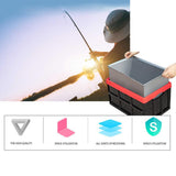 Maxbell Storage Container Clothes Books Folding for Picnic Garden Home blue with wheel bag