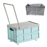 Maxbell Storage Container Clothes Books Folding for Picnic Garden Home blue with wheel bag