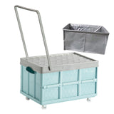 Maxbell Storage Container Clothes Books Folding for Picnic Garden Home blue with wheel bag