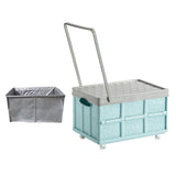 Maxbell Storage Container Clothes Books Folding for Picnic Garden Home blue with wheel bag