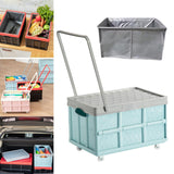 Maxbell Storage Container Clothes Books Folding for Picnic Garden Home blue with wheel bag