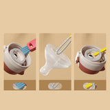 Maxbell Kitchen Bottle Brush Kitchen Washing Tool Cleaner for Cups Bottles  Red