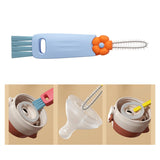 Maxbell Kitchen Bottle Brush Kitchen Washing Tool Cleaner for Cups Bottles  Blue