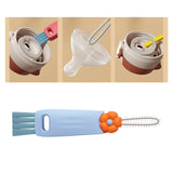 Maxbell Kitchen Bottle Brush Kitchen Washing Tool Cleaner for Cups Bottles  Blue