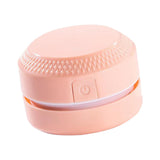 Maxbell Portable Table Dust Vaccum Cleaner Dust Sweeper for Computer PC Laptop Pink