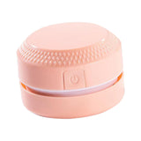 Maxbell Portable Table Dust Vaccum Cleaner Dust Sweeper for Computer PC Laptop Pink
