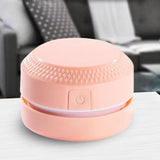 Maxbell Portable Table Dust Vaccum Cleaner Dust Sweeper for Computer PC Laptop Pink
