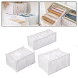 Maxbell Clothes Storage Boxes with Compartments for Clothing Storage Underwear S