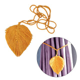 Maxbell Curtain Tiebacks Decoration Bohemian Handmade for Living Room Yellow