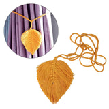 Maxbell Curtain Tiebacks Decoration Bohemian Handmade for Living Room Yellow