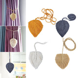 Maxbell Curtain Tiebacks Decoration Bohemian Handmade for Living Room Yellow