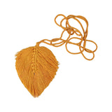 Maxbell Curtain Tiebacks Decoration Bohemian Handmade for Living Room Yellow