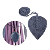 Maxbell Curtain Tiebacks Decoration Bohemian Handmade for Living Room Gray