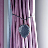 Maxbell Curtain Tiebacks Decoration Bohemian Handmade for Living Room Gray