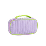 Maxbell Portable Makeup Bag Cosmetic Bag with Handle Sundries Storage Bag Purple