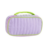 Maxbell Portable Makeup Bag Cosmetic Bag with Handle Sundries Storage Bag Purple