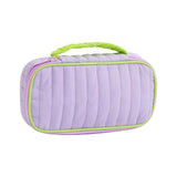 Maxbell Portable Makeup Bag Cosmetic Bag with Handle Sundries Storage Bag Purple