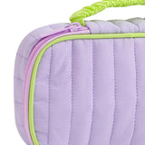 Maxbell Portable Makeup Bag Cosmetic Bag with Handle Sundries Storage Bag Purple