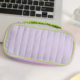Maxbell Portable Makeup Bag Cosmetic Bag with Handle Sundries Storage Bag Purple