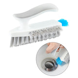 Maxbell Bathroom Cleaning Brushes Heavy Duty Grout Cleaner Brushes for Bathroom White