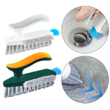 Maxbell Bathroom Cleaning Brushes Heavy Duty Grout Cleaner Brushes for Bathroom White