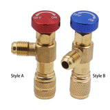 Maxbell Connector Air Conditioning Refrigerant Safety Valve On Off Valve Liquid Adapter Style A