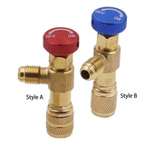 Maxbell Connector Air Conditioning Refrigerant Safety Valve On Off Valve Liquid Adapter Style A